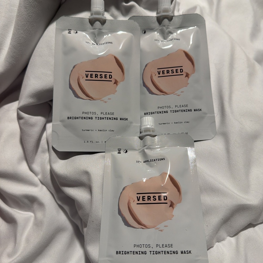 3 x VERSED Photos Please Brightening Tightening Mask 1.5 fl oz